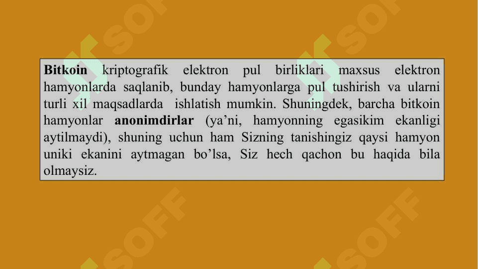 Kriptovolyutalar bozorning asosiy hususiyatlari 5