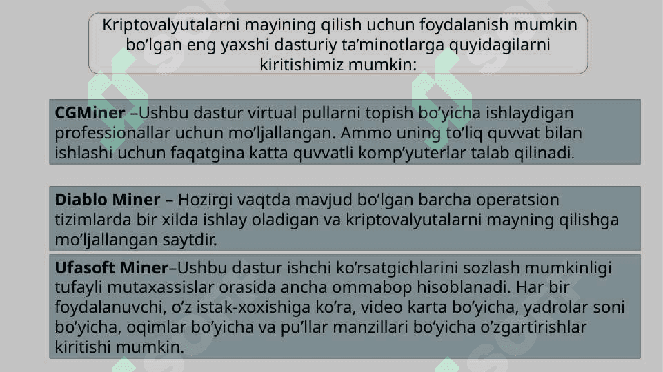 Kriptovolyutalar bozorning asosiy hususiyatlari 7