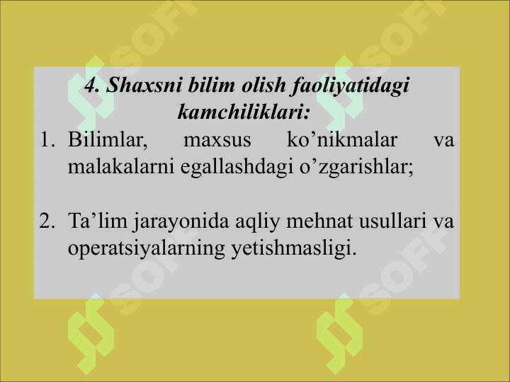TARBIYASI   QIYIN   BOLALAR   VA O’SMIRLAR   BILAN   ISHLASHDAGI MUAMMOLAR   PSIXOLOGIK   TALAB   VA   TAVSIYALAR 7