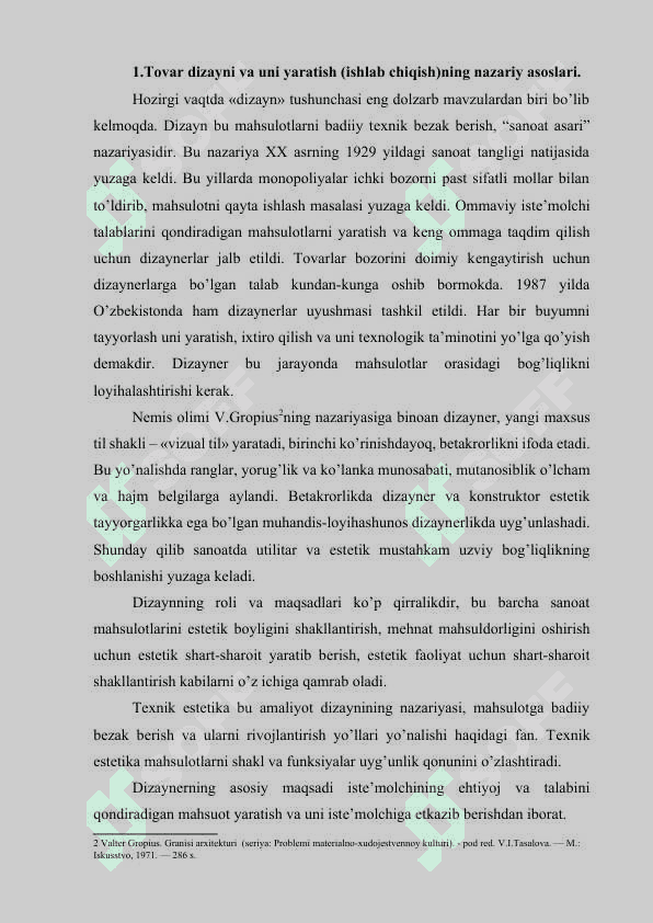 Tovarlar dizayni va unda ranglar uyg’unligini ta’minlashning xususiyatlari 3