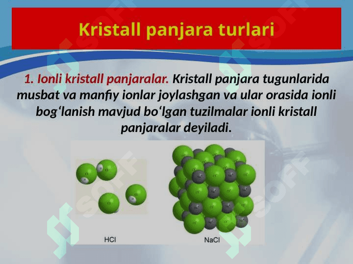 Kristal panjara turlari 7