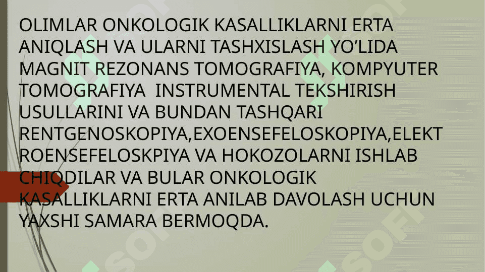 Radikal davolab bo‘lmaydigan onkologik bemorlarda og‘riq sindromiga qarshi kurash. Onkologik bemorlarni parvarish qilishning psixologik aspektlari. 3