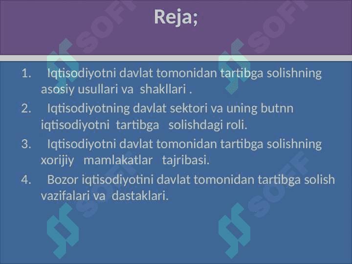 Iqtisodiyotni davlat tomonidan boshqarishning asosiy vazifalari 2