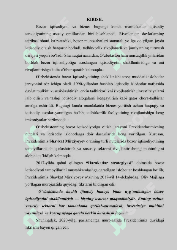 BOZOR IQTISODIYOTI VA BIZNES 2