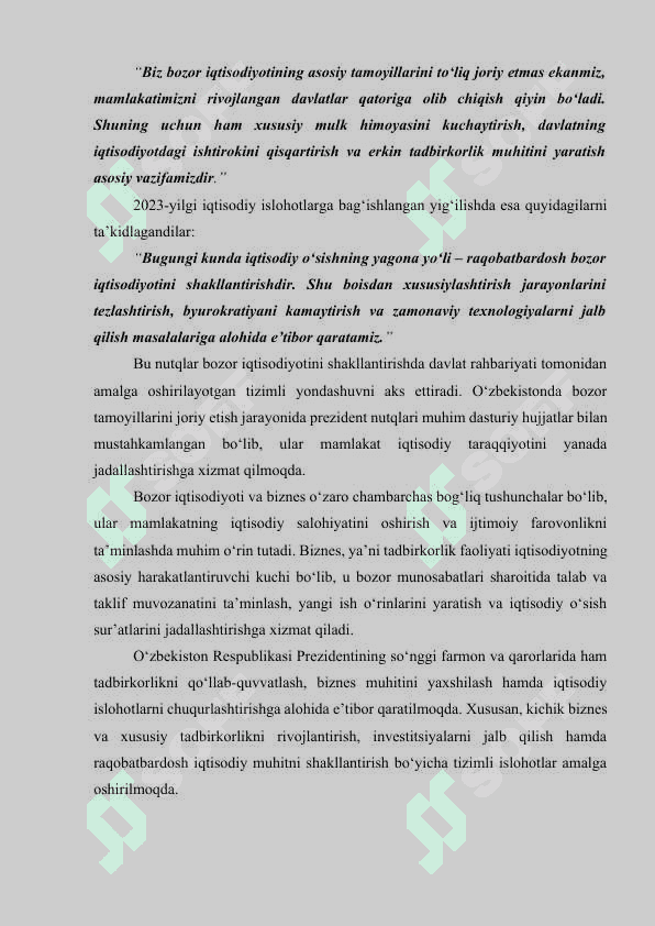 BOZOR IQTISODIYOTI VA BIZNES 3