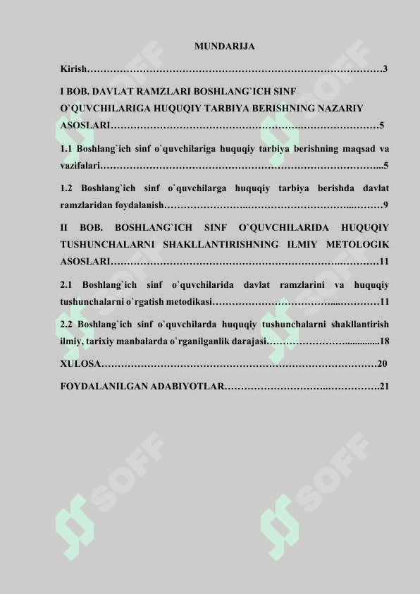 DAVLAT RAMZLAR- BOSHLANG`ICH SINF O`QUVCHILARIGA HUQUQIY TARBIYA BERISH VOSITASI SIFATIDA 2