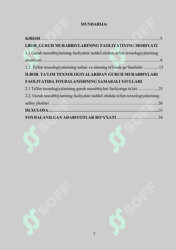 Guruh murabbiylari faoliyatini tashkil etishda ta‘lim texnologiyalaridan foydalanishning samarali yo’llari 2