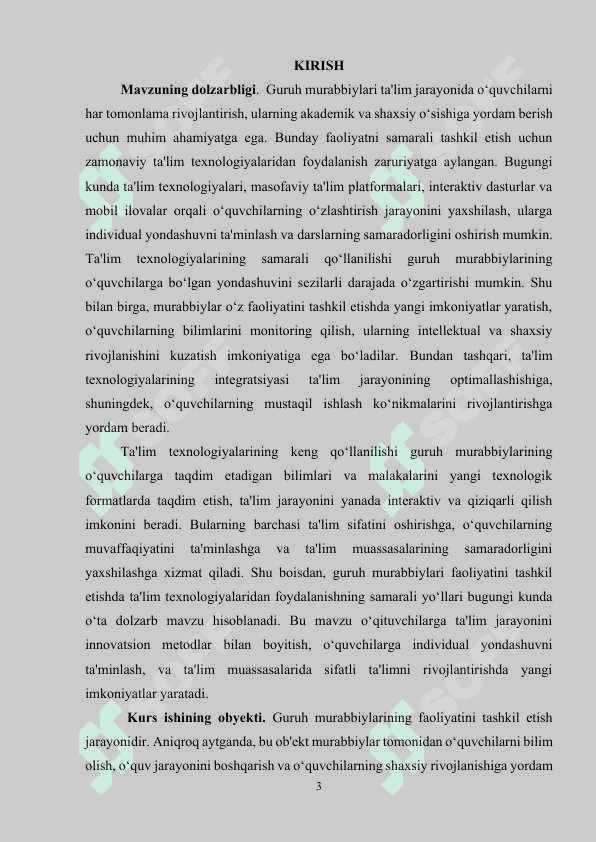 Guruh murabbiylari faoliyatini tashkil etishda ta‘lim texnologiyalaridan foydalanishning samarali yo’llari 3