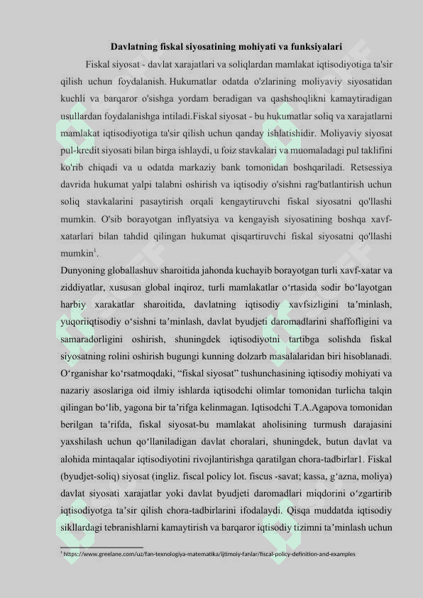 FISKAL SIYOSAT INSTRUMENTLARIDAN FOYDALANISHNING XORIJ TAJRIBASI 3