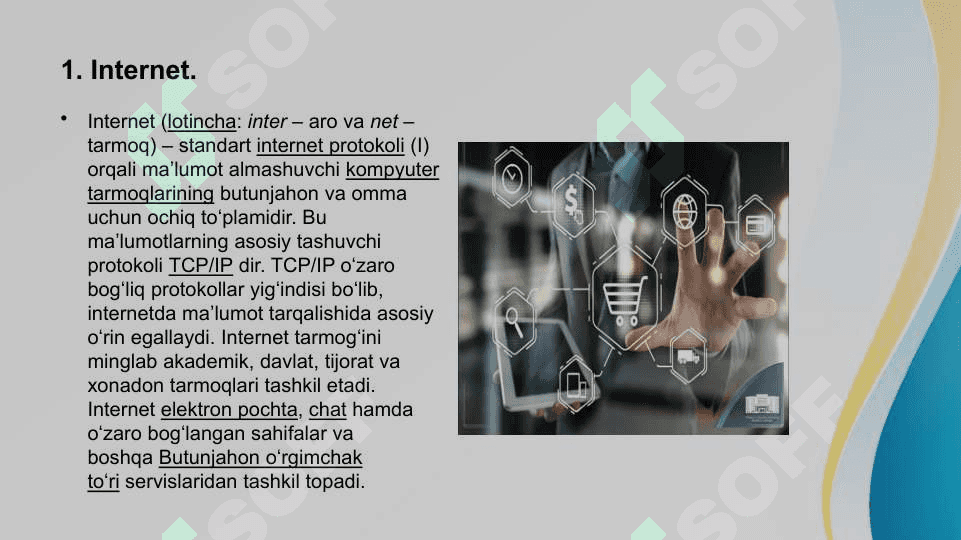 Internet tarmog’ida biznes jarayonlarni tashkil etish 2