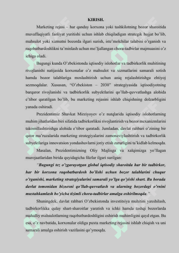 Marketing rejasi 2