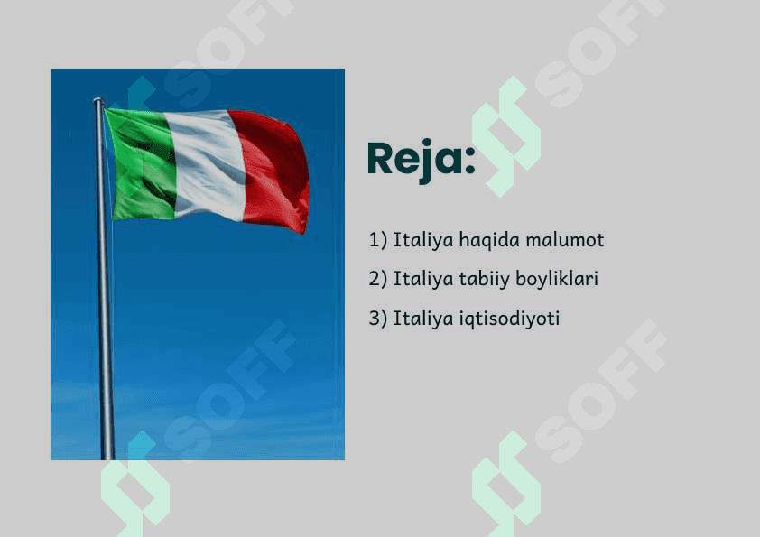 Italiya iqtisodiyoti va moliya tizimi 2