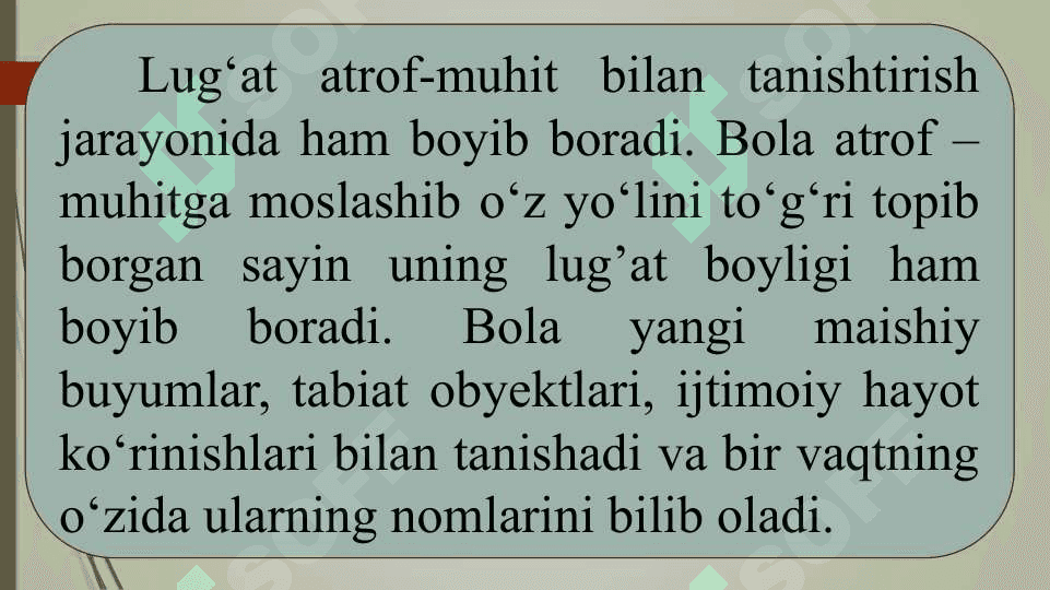 Maktabgacha o‘rta yoshdagi bolalar  nutqini o‘stirish vazifalari, metod va vositalari 8