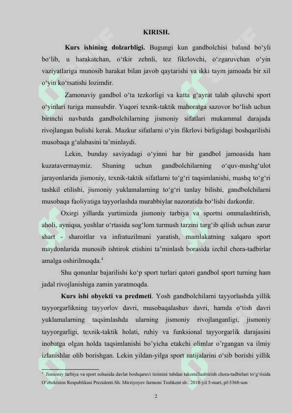 DASTLABKI O’RGATISH BOSQICHIDAGI GANDBOLCHILARNI JISMONIY SIFATLARINI TARBIYALASH 2
