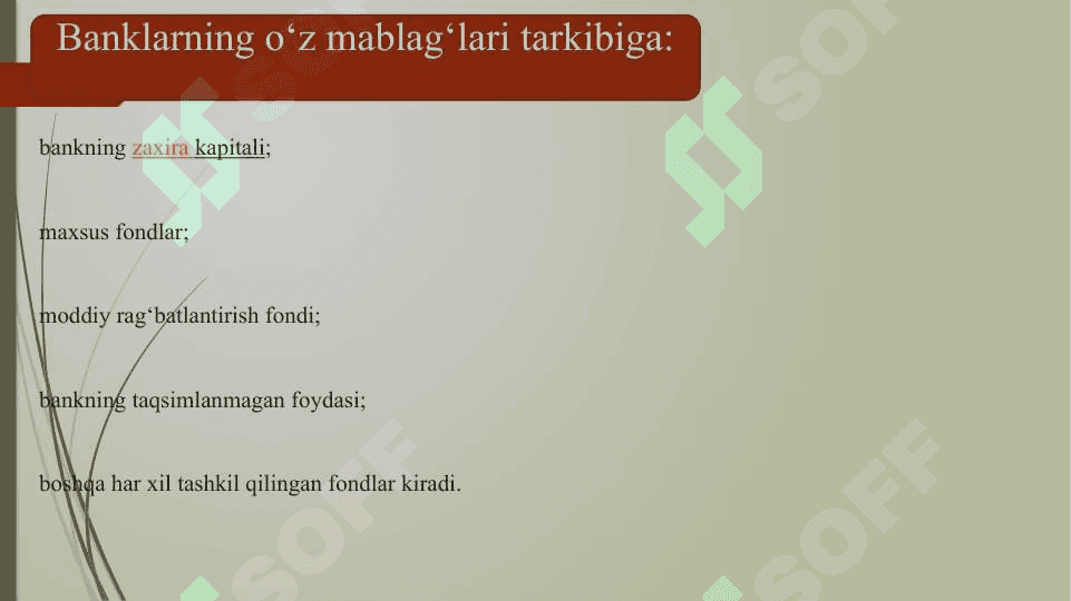 Bank ishi. Tijorat Banklari haqida ma'lumot 5