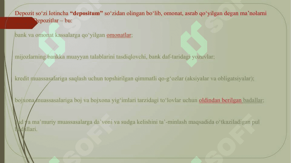 Bank ishi. Tijorat Banklari haqida ma'lumot 8