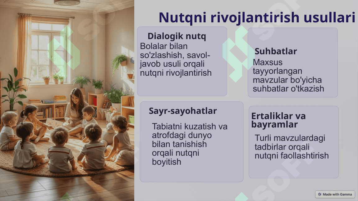 Tevarak-atrof bilan tanishtirish jarayonida bolalar nutqini rivojlantirish texnologiyalari 5