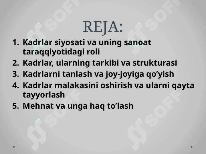Sanoatda kadrlar va mehnatga haq to'lash 2