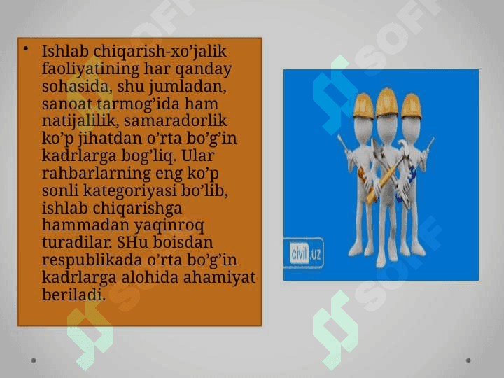 Sanoatda kadrlar va mehnatga haq to'lash 7