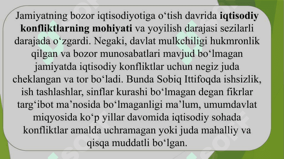 Ijtimoiy tizimning turli sohalarida uchraydigan konfiliktlar 3