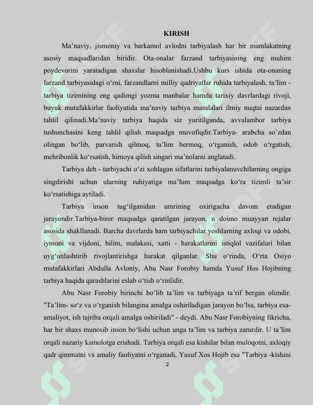 MA`NAVIY, JISMONIY, SOG’LOM VA BARKAMOL AVLODNI TARBIYALASHDA OTA-ONANING O`RNI 2