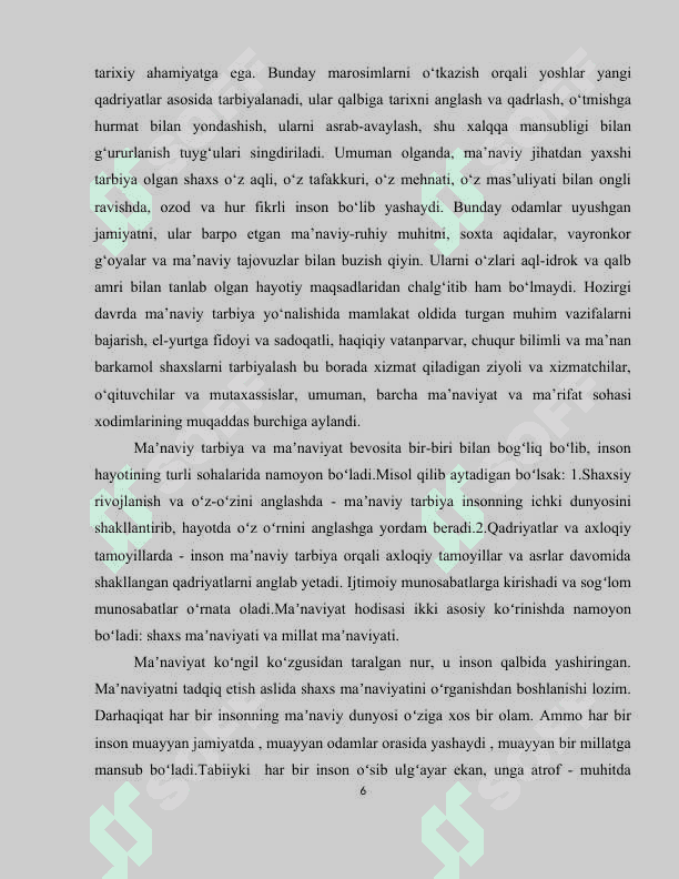 MA`NAVIY, JISMONIY, SOG’LOM VA BARKAMOL AVLODNI TARBIYALASHDA OTA-ONANING O`RNI 6