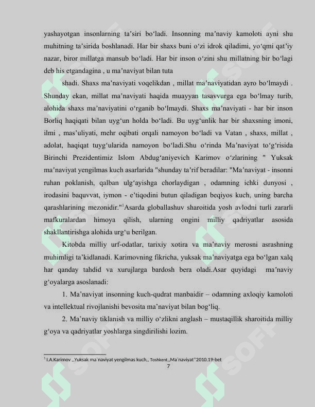 MA`NAVIY, JISMONIY, SOG’LOM VA BARKAMOL AVLODNI TARBIYALASHDA OTA-ONANING O`RNI 7