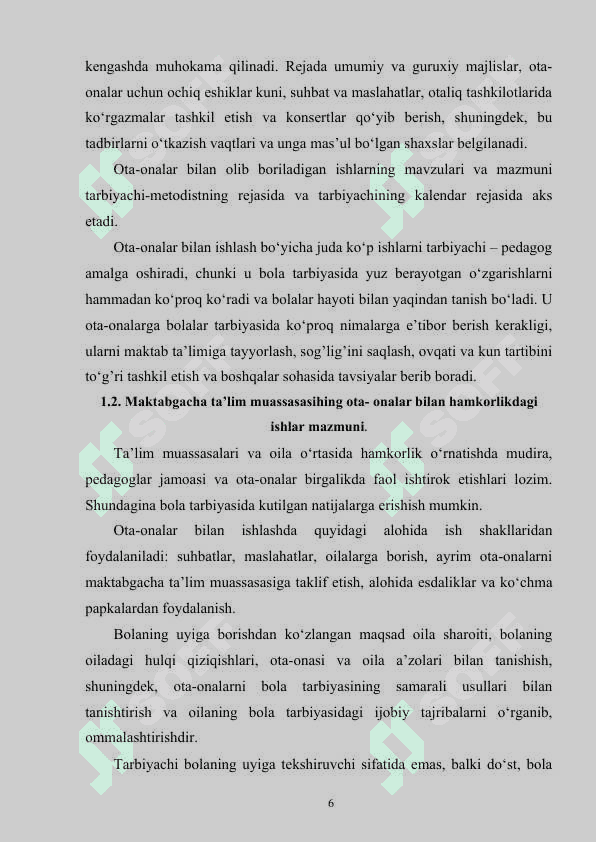 BOLALARNING NUTQ MADNIYATINI O'SISHIDA OILANING O’RNI 6