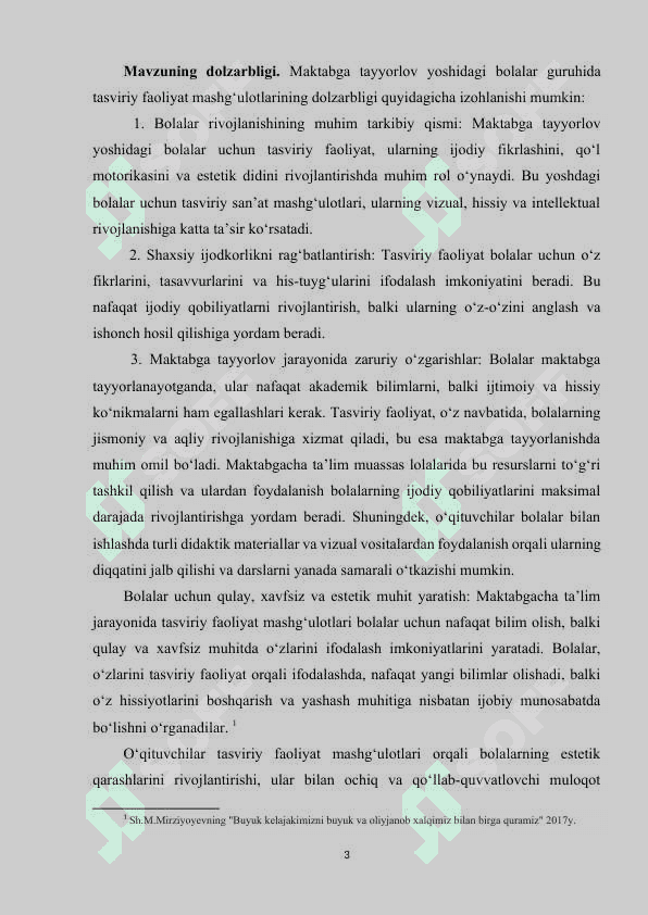 Maktabga tayyorlov yoshidagi bolalar guruhida tasviriy faoliyat mashg‘ulotlari 3