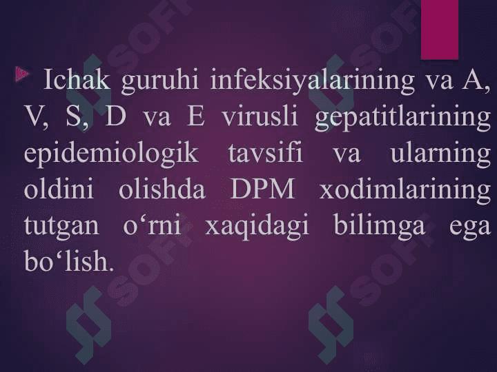 Ichak infeksiyalari, enteral virusli gepatitlar epidemiologiyasi va profilaktikasi 2