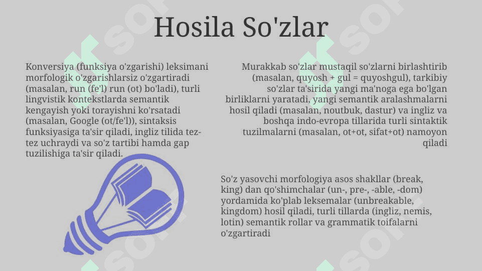 Leksemalarning shakl va maʼno munosabatiga koʻra turlari 3