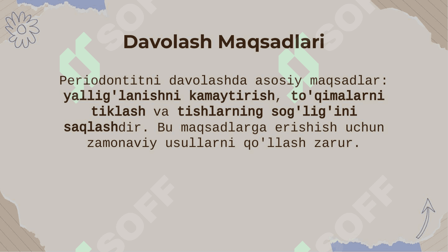 Periodontitlarni bir qatnovda davolash 4
