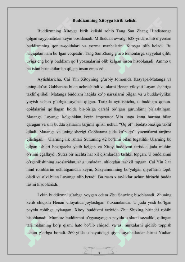 Xitoyga buddizmning kirib kelishi va rivojlanishiXitoyga buddizmning kirib kelishi va rivojlanishi 7