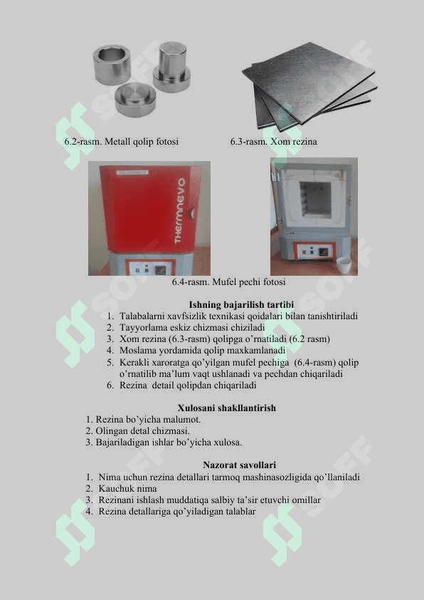 REZINA DETALLARINI TAYYORLASH 2