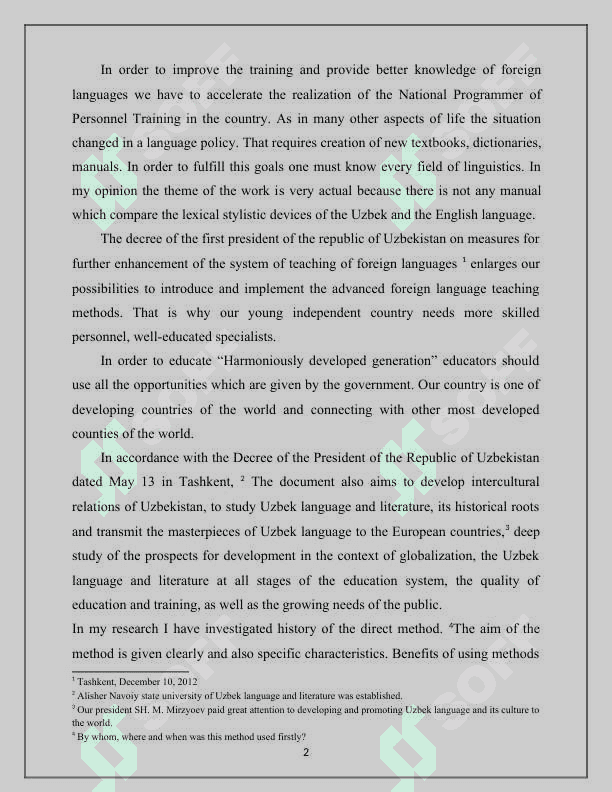 Theme The role of the direct method in teaching english A2 level of students 2
