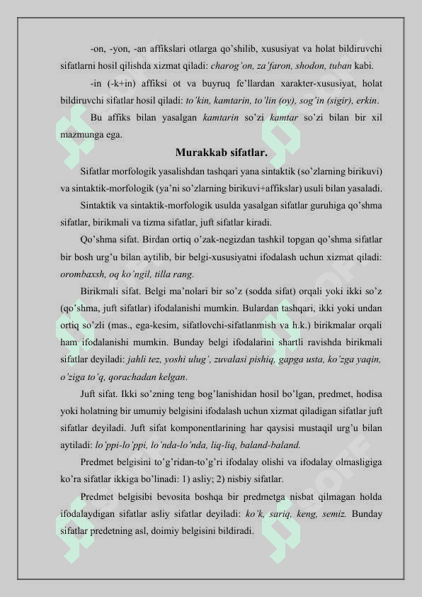 O’zbek tilida ruhiy holatni ifodalovchi sifatlar semantikasi 8