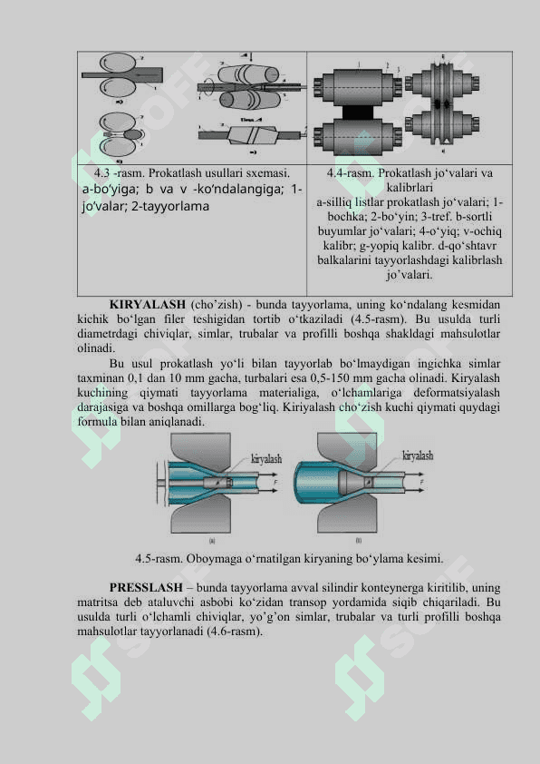 Metallarni bosim ostida ishlash texnologiyasi 3
