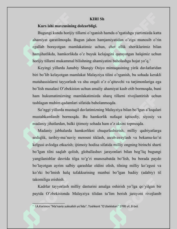 Malay tilida reduplikatsiya 2