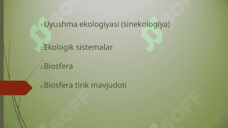UYUSHMA, EKOSISTEMA VA BIOSFERANING BIOFIZIK ASOSLARI 3