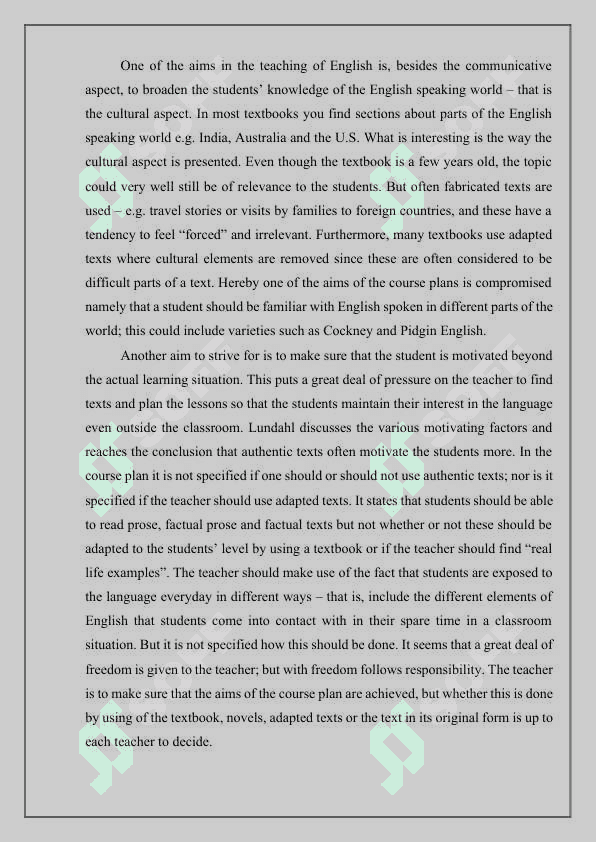 Students' attitudes towards authentic and non-authentic material in the ESP classroom 5