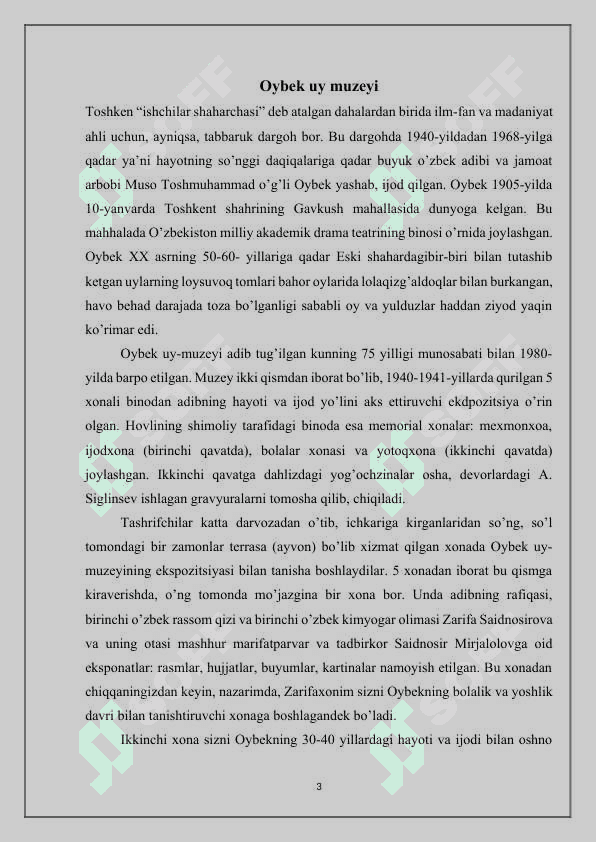 O’zbekiston muzeylari 3