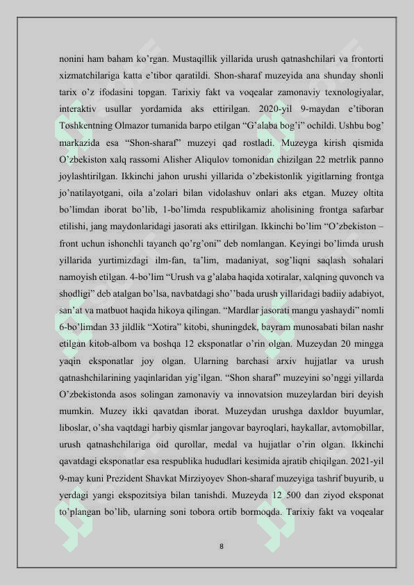 O’zbekiston muzeylari 8