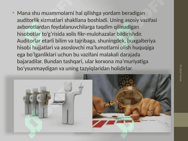 Audit xizmatining faoliyati 4