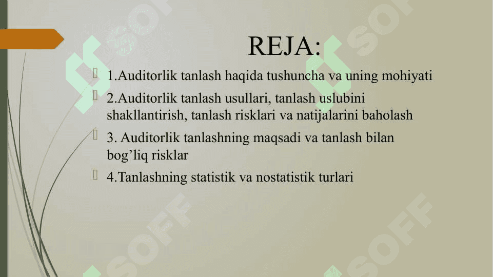 Auditorlik tanlash 2