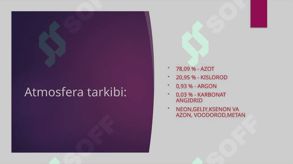 Atrof muhit sifati normativlari ifloslantiruvchi moddalarning ruxsat etilgan me’yorlari, turlari, o’lchovlari bilan tanishish 4