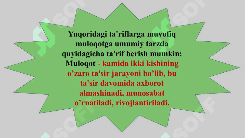 Muloqot treningi. Shaxsni rivojlantirish treninglari 5