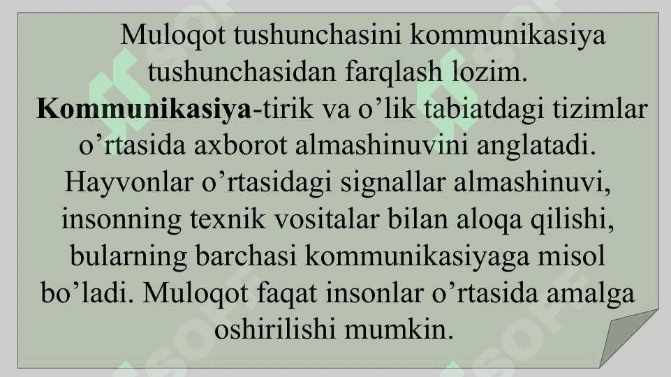 Muloqot treningi. Shaxsni rivojlantirish treninglari 6
