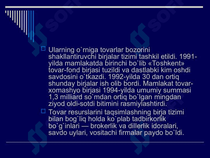 Bozor infrastrukturasining shakllantirilishi 4