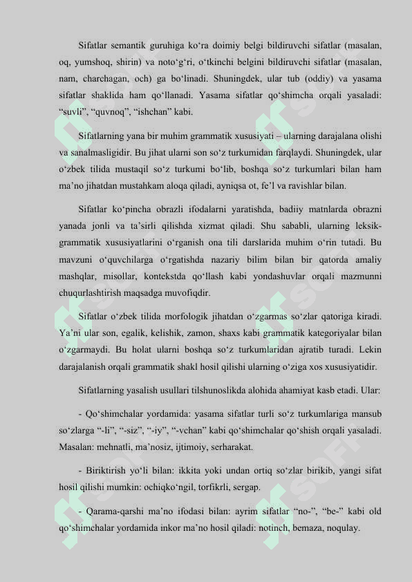 Sifat -soʻz turkumini oʻqitish usullari 7