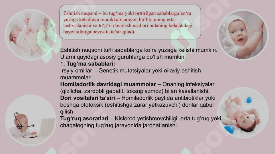 Bolalarda eshitish nuqsonining kelib chiqish sabablari va turlari 3